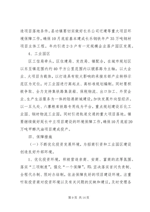 副区长在工业区招商引资部署会讲话.docx