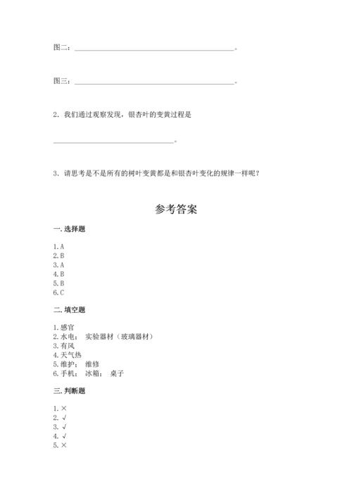 苏教版一年级上册科学 期末测试卷（b卷）.docx