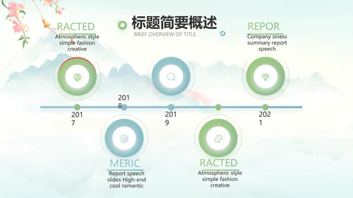 唯美中国风你好春天春季旅游PPT