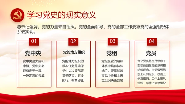党建党支部年终工作总结汇报PPT党课