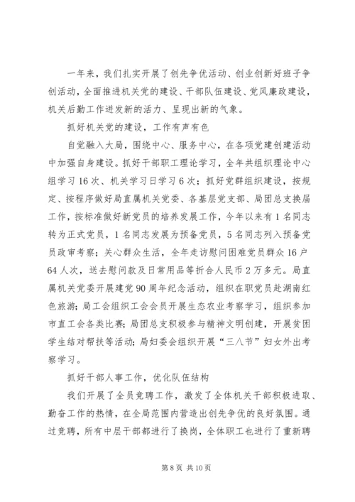 事务管理局履职工作总结.docx