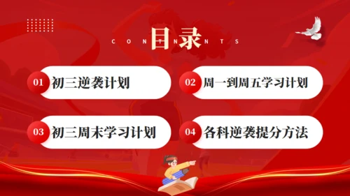 中考最后100天高考倒计时努力学习通用PPT模板