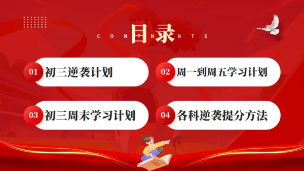 中考最后100天高考倒计时努力学习通用PPT模板