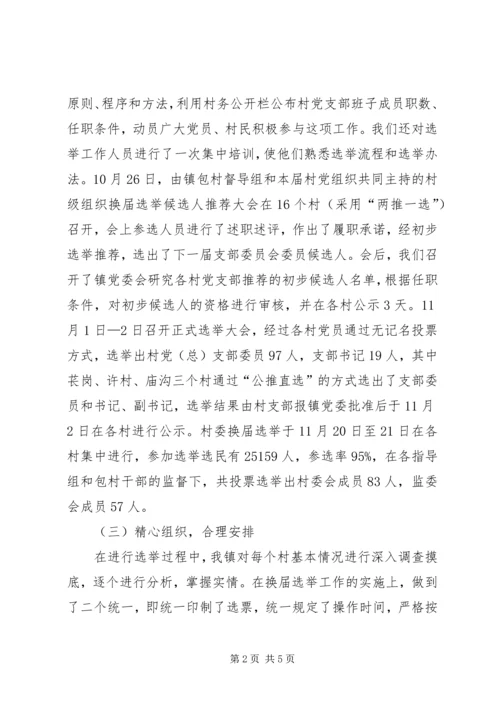 乡镇村党支部换届选举情况总结.docx