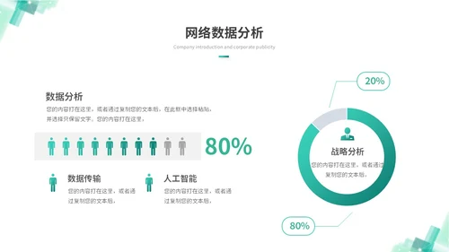 简约科技风人工智能5G大数据分析商业计划书ppt模板