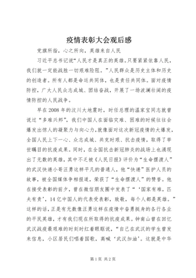 疫情表彰大会观后感.docx