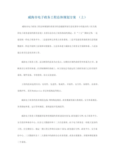 电子政务工程总体规划方案.docx