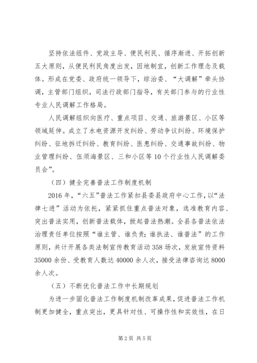 司法局深化改革工作自查报告 (2).docx