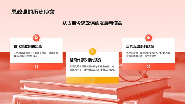 红色党政风大学生讲思政课PPT模板