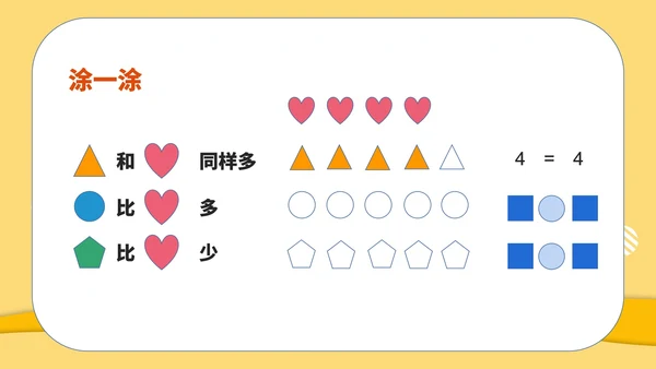 黄色扁平风一年级数学1-5的加减课件PPT模板