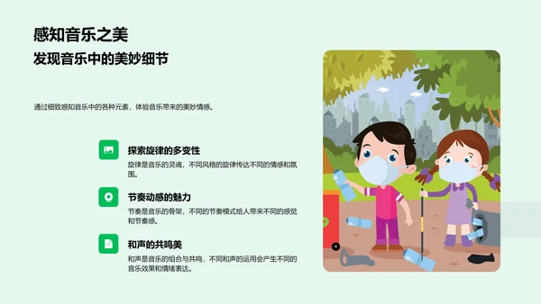 初中生音乐欣赏教学PPT模板