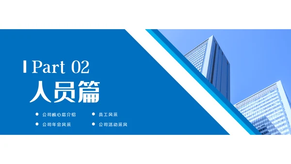 2021蓝色商务新员工入职培训动态PPT模板