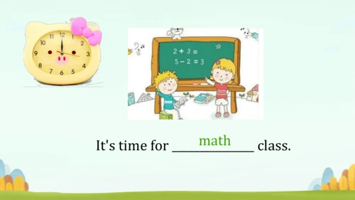 Unit2 What time is it ？PartA Let's learn and Let's