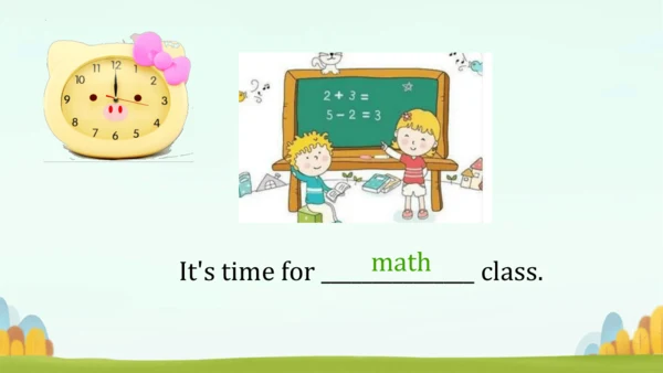 Unit2 What time is it ？PartA Let's learn and Let's