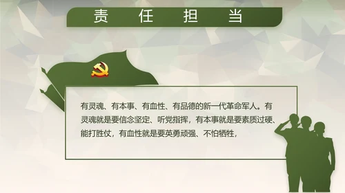 迷彩风格青春梦强军梦部队教育演讲动态PPT