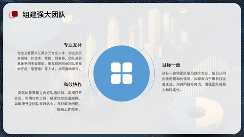 蓝色简约创业创新PPT模板