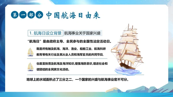 中国航海日纪念郑和下西洋航海历史航海PPT课件