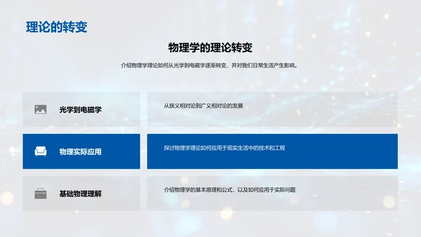 物理学探索教程PPT模板