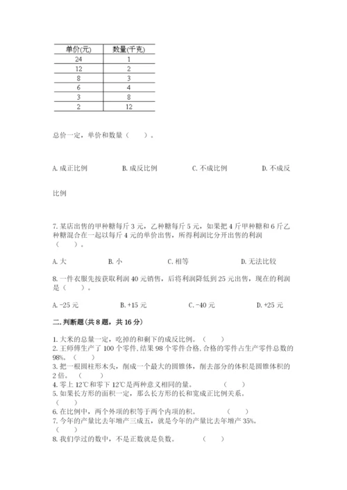 沪教版数学六年级下册期末检测试题及答案【全优】.docx