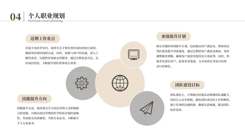 黄色简约风述职竞聘通用PPT模板