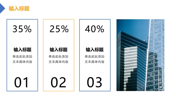 蓝黄大气工作总结汇报PPT模板