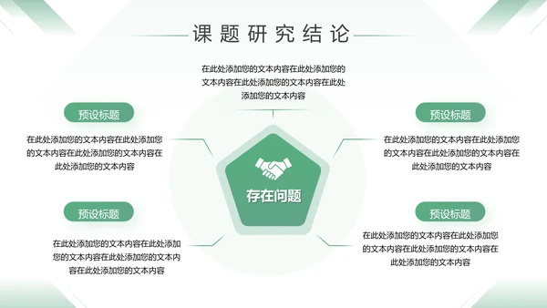 绿色大气毕业论文开题答辩报告PPT模板