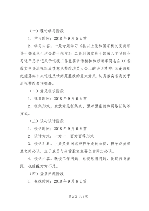 落实上级巡视、巡察反馈意见整改决胜整县脱贫摘帽专题民主生活会的实施方案.docx