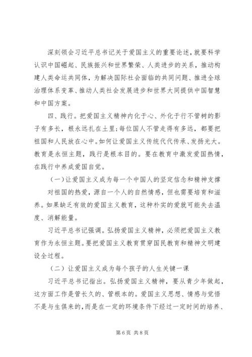 爱国主义研讨党课讲稿.docx