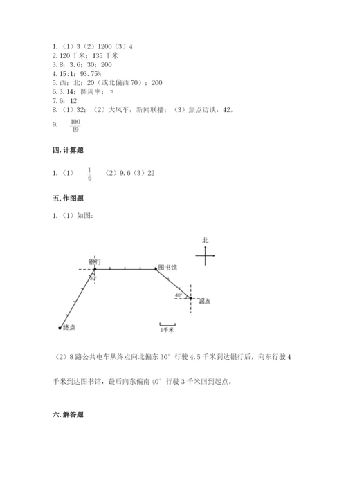 小学数学六年级上册期末考试试卷（考点提分）.docx