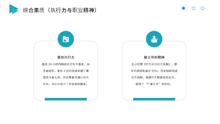 会计专业大学生求职综合能力展示职业生涯规划通用PPT