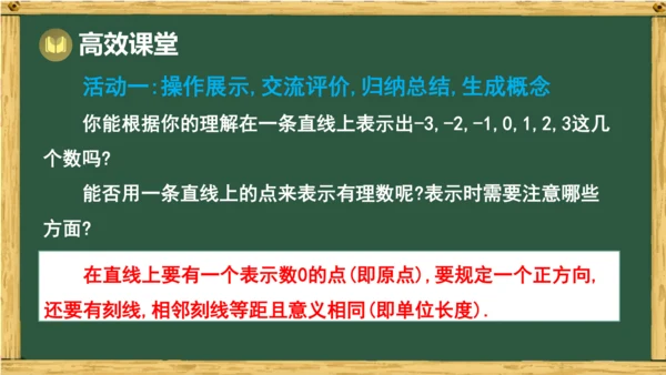 人教版数学（2024）七年级上册1.2.2 数轴课件（共20张PPT）