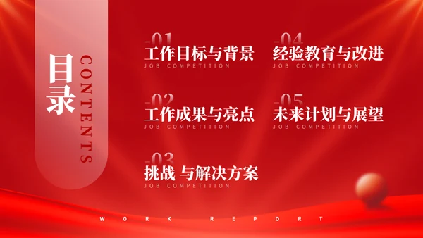 继往开来承前启后年终工作总结通用PPT模板