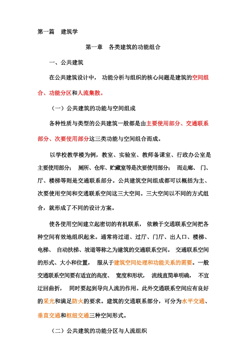 建筑学知识总汇.docx