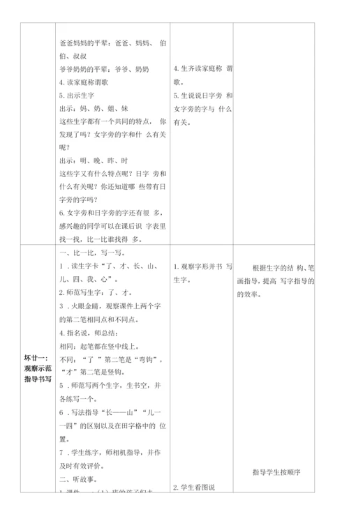 统编一年级上册《语文园地七》教学设计.docx