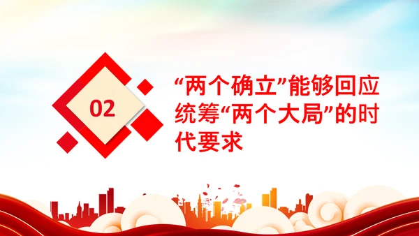 两个确立的决定性意义党建党课PPT模板