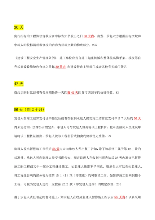 2023年二级建造师管理天数的整理.docx