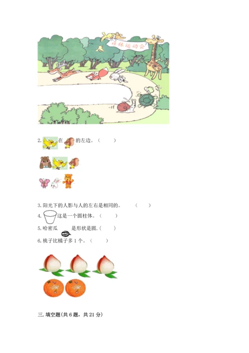 一年级上册数学期中测试卷（易错题）.docx