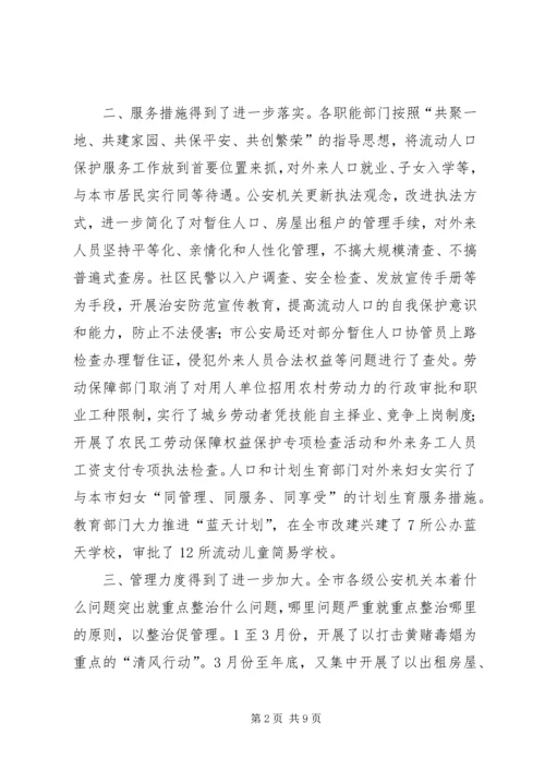 市流动人口管理小组工作总结与明年工作计划.docx