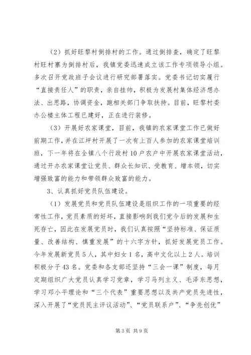 乡镇组织委员兼副镇长述职报告.docx