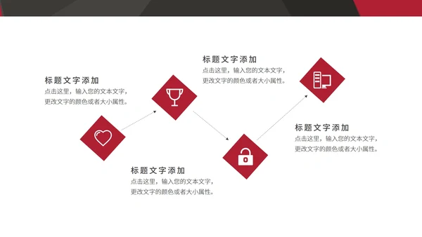 红色画册风企业宣传PPT模板