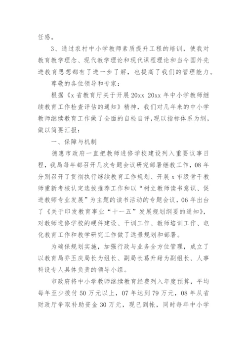 教师个人继续教育工作总结.docx