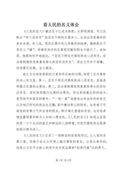 看人民的名义体会 (2).docx