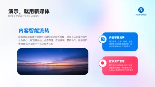 3D元素移动互联网弥散风工作总结汇报通用PPT