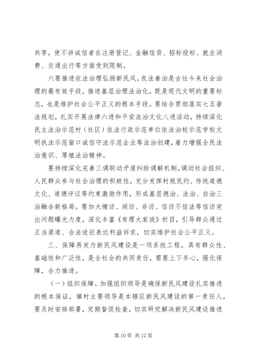 全县新民风建设推进会致辞.docx