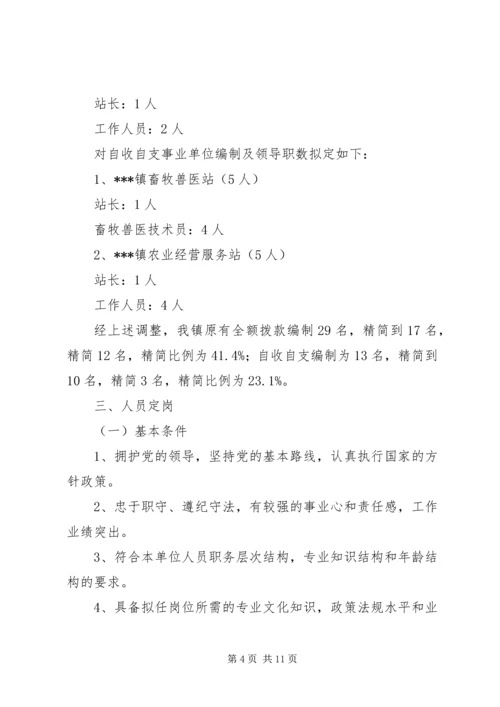 乡镇机构改革派驻事业单位调研.docx