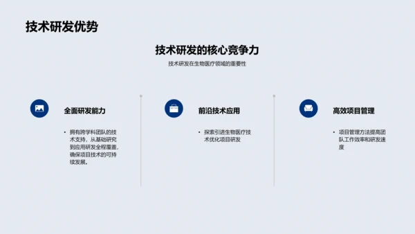 生物医疗述职报告PPT模板