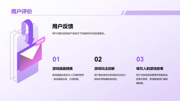 紫色创意炫酷游戏行业年终总结PPT模板