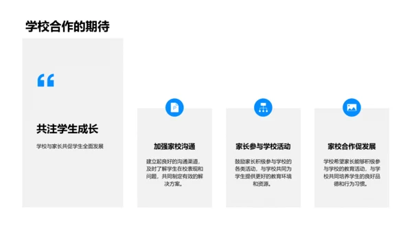 家校合作助学生成长PPT模板