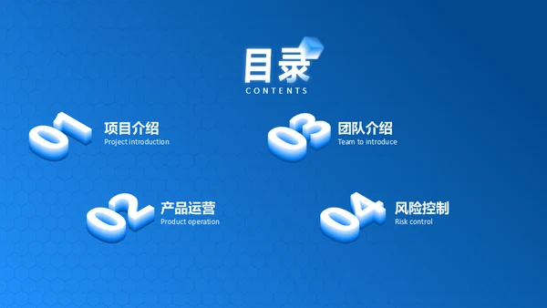 产品项目月度汇报蓝色商务通用PPT模板