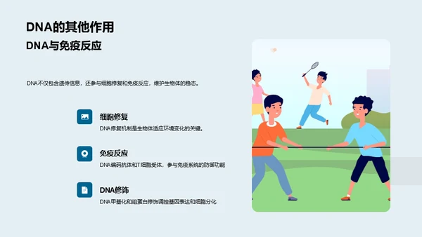 DNA科学解析，遗传生物学通用PPT模板